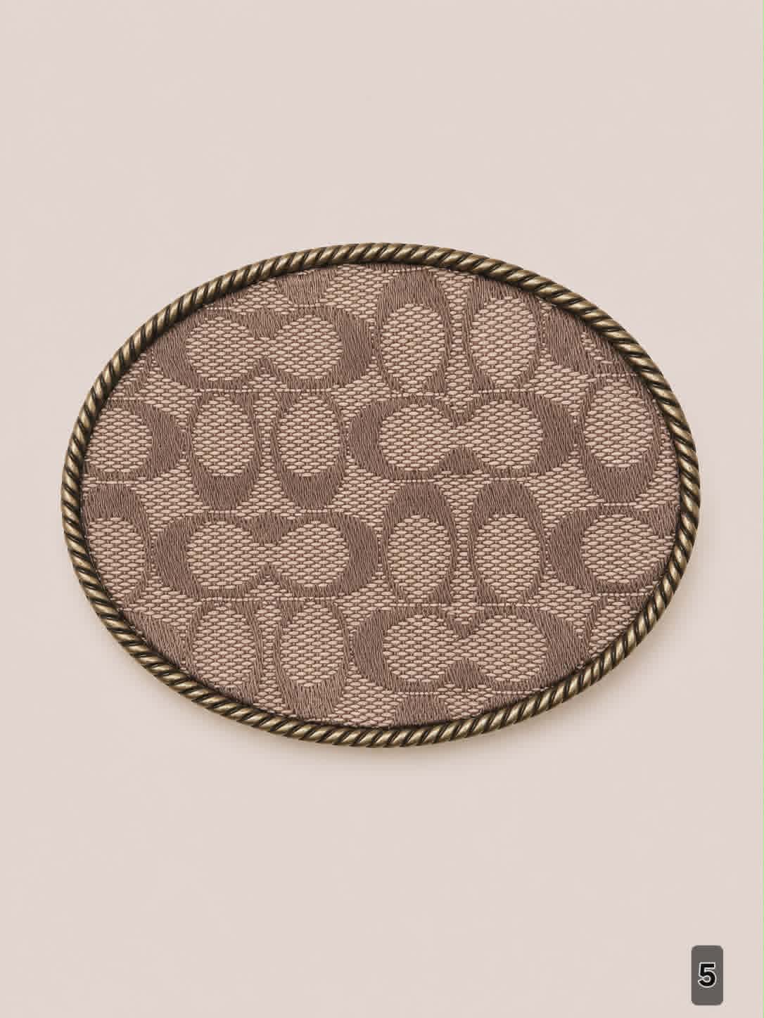Upcycled The Rodeo Drive Oval Canvas Buckle