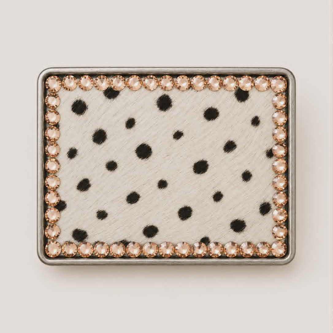 Brown Spotted Cowhide Buckle